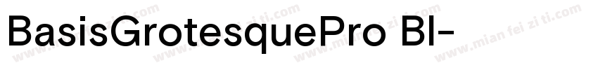 BasisGrotesquePro Bl字体转换
